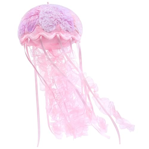capybaraflying Peluche de Medusa Realista de 15cm/6in,Creativo Juguete de Medusa de la Serie Ocean, Ideal para Decorar cumpleaños,Divertido Juguete Educativo para niños (Rosa Brillante)