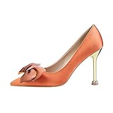 ★ [Klassischer Stil, eine Vielzahl von Farben zur Auswahl]: Sexy wenig spitzes Design, intellektuell und reif. Elegante Dekoration, die Monotonie der Schuhe bricht. Slim Silhouette, jeder Schritt ist sehr elegant. Sie eignen sich ideal zum Tragen in Büros, Bars oder Clubs. Die Hochzeit der Braut oder bequeme weibliche Arbeitsschuhe ..