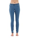 Just Love Women's Denim Wash Jeggings, Light Blue Stretch, X-Large