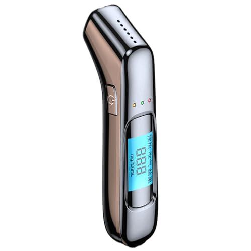 Genérico Alcohol Breathalyzer – ABS 9x2.6x2.5cm | Rechargeable Alcohol Breath Tester | Accurate LED Display Detector For Personal and Professional Use At Home, Office, Travel, and Safety Monitoring