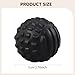 rockible Massage Ball Roller Back Massaging Home Exercise Deep Tissue Massage Tool Dia 7cm for Foot Full Body Dance Muscle Massaging, Black