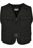 Urban Classics Damen Ladies Short Tactical Vest Jacke, Black, S