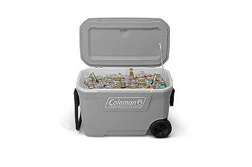 Caixa Térmica com Rodas 62QT 59L Silver Coleman