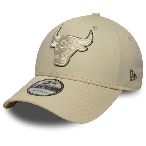 New Era 9Forty Strapback Cap - Outline Chicago Bulls Beige