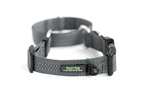Mighty Paw Martingale Nylon Training Collar. Our Trainer Approved Limited Slip Collar. Modified Cinch Collar For Controlled Force For Optimal Training. Reflective Stitching To Keep Your Dog Safe! #TOP5