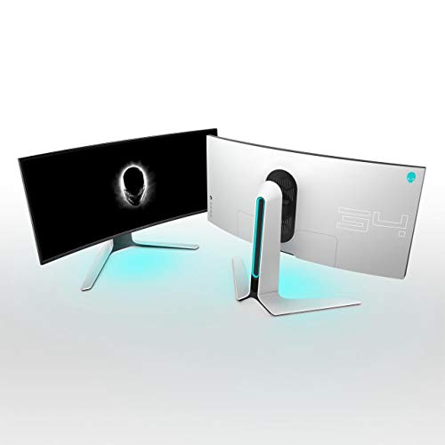 Image of Dell Alienware 34 inch (86.36cm) Curved 3440 x 1440 Pixels WQHD Gaming Monitor with HDMI and DP Ports, IPS Panel, 120Hz, 2ms, NVIDIA G-Sync, Tilt, Swivel, Height-Adjustable - AW3420DW (Black)
