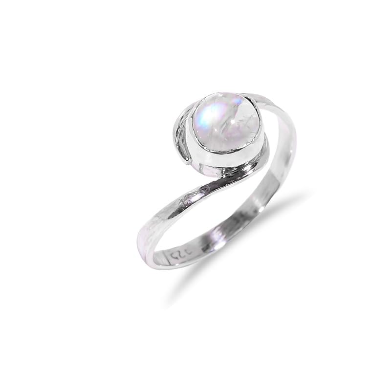 Bague arc-en-ciel en argent 925, cadeau de fiançailles minimaliste et délicat