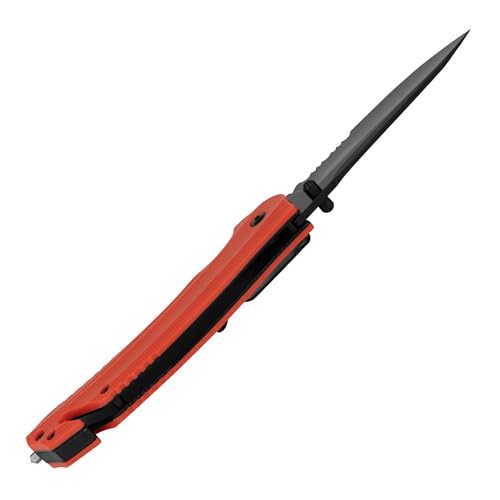 Kershaw Barricade Folding Pocket Knife, Serrated Blade Rescue Multifunction Knife