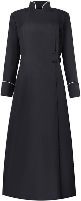 Adult Clergy Robes Women Minister Pastor Cassock Church Costume