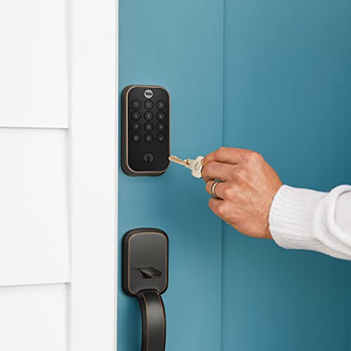 Yale Assure Lock 2 Deadbolt, Oil Rubbed Bronze Keypad Code Door Lock with Z-Wave and Back-Up Key for Front or Back Entry Door, YRD410-ZW2-0BP by Yale - Image 4