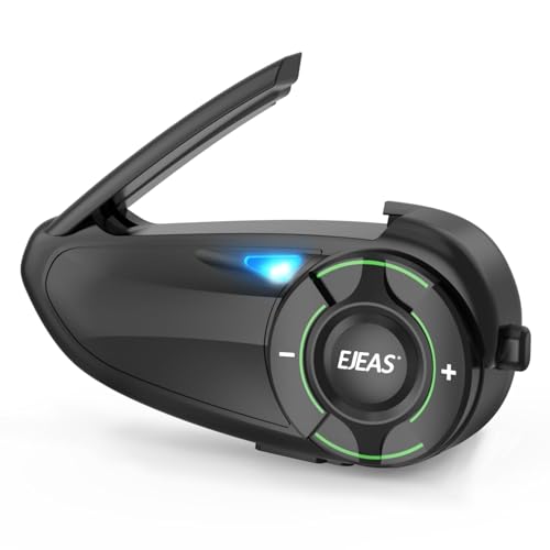 Image of SolaMr Q8 Motorcycle Helmet Bluetooth Headset, 230hours Standby, 6 Riders Mesh Communication Systems with Audio Multitasking, Music Sharing, Noise Cancellation, FM Radio, Loud Interphone -1 Pack
