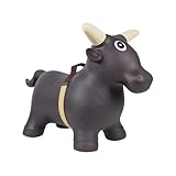 Big Country Toys Lil’ Bucker Bull Kids Toys - Rodeo Ride On Toys for 18 Months to 3+ Years - Bouncy Animals for Toddlers - Inflatable Kids Hopper Toy with Hand Pump