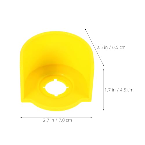 Cubierta de botón de emergencia plástica de protección industrial resistente al desgaste 6 piezas 4