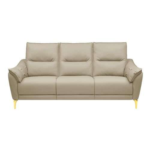 Image of Wakefit Sofa Set | 5 Year Warranty | Sofa 5 Seater, 5 Seater Sofa for Living Room, Wooden Sofa Set, Sofa Set 3+1+1 Seater - Tuvalu(Vegan : Beige)