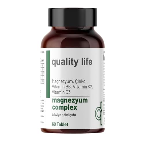 Magnezyum Complex 60 Tablet; Magnezyum Malat Sitrat Glisinat Taurat Bisglisinat, Magnezyum Çinko