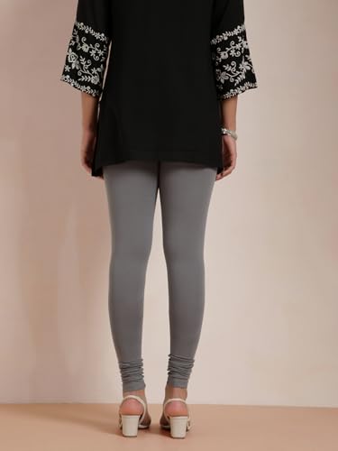 Image of TWIN BIRDS Tailored Cut and Classic Fit Super Stretchable Elastane Fabric Churidar Leggings for Women