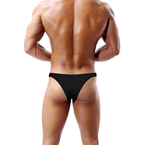 JEERLEEP Mens ice Silk Briefs Close fitting Bikini Underwears4
