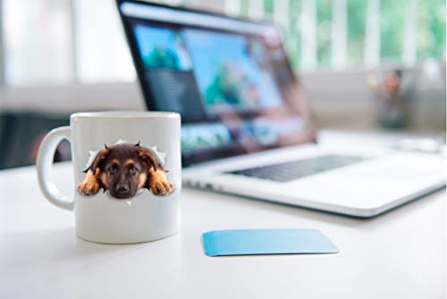 German Shepherd Coffee Mug - Ceramic Funny Coffee Mug - Perfect Dog Lover Gift - Cute Novelty Coffee Mug Present - Great Birthday Or Christmas Surprise For Friend Or Coworker, Men And Women (11Oz) #TOP4