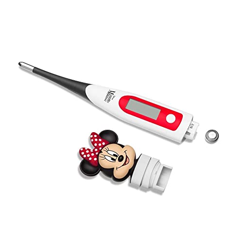 Multilaser Termômetro Digital Ponta Flexível Disney Minnie Desligamento Automático Mede a Temperatur