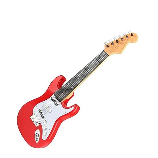 Guitarra eléctrica, reproducción de música, Modo de acordes, Kit de Guitarra eléctrica, Guitarra eléctrica, Guitarra eléctrica para Principiantes, Guitarra de Viaje, Guitarra (Rojo)