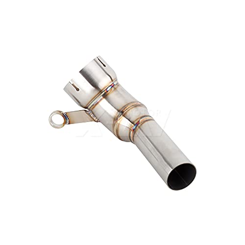 Kyn For Duke 250 390 2021, 250 Adventure 2021, 390 Adventure 2020 2021 Motorcycle Exhaust Muffler Mid Link Pipe With Heat Shield 250 Adv 390 Adv, Silver, Free #TOP7