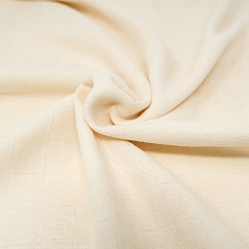 Luxurious 52" 100% Cotton Natural Double Checked Gauze Fabric - Perfect for Sewing, Quilting, and Crafting by the Yard 4 Luxurious 52" 100% Cotton Natural Double Checked Gauze Fabric - Perfect for Sewing, Quilting, and Crafting by the Yard - Image 3