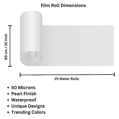 Image of Oasis Floral Products Flower Bouquet Wrapping & Gift Packing Cellophane Film Roll 80cmx25mtr (1 No) (Daisy White) (7054 Antique Gold)