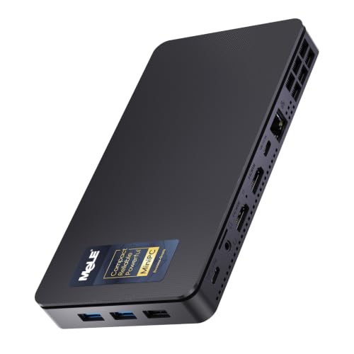 Image of MeLE Mini PC with Win-11-Pro,Micro Desktop Computer Overclock 3C N5095 16GB RAM DDR4 512GB SSD, 4K Triple Display, USB-C, USB3.2 /WiFi /BT /Ethernet on Business Home Office Linux Portable PC