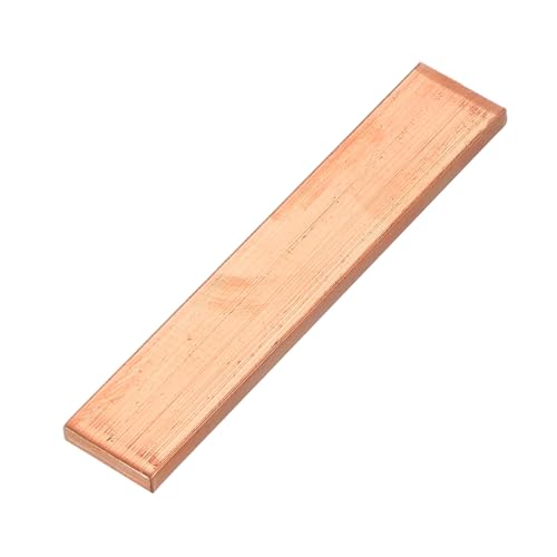 Barre en cuivre pur de 5x20x100mm, plaque plate solide PATIKIL pour projets en métal