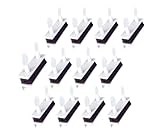 QCAA Sliding Window Security Lock with Vinyl Lining, Child Proof Lock, Aluminum, White, 12 Pack, Made in Taiwan