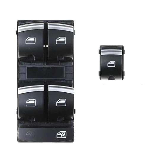 Bouton de commande de fenêtre chromé haut de gamme pour Audi A6 S6 Q7