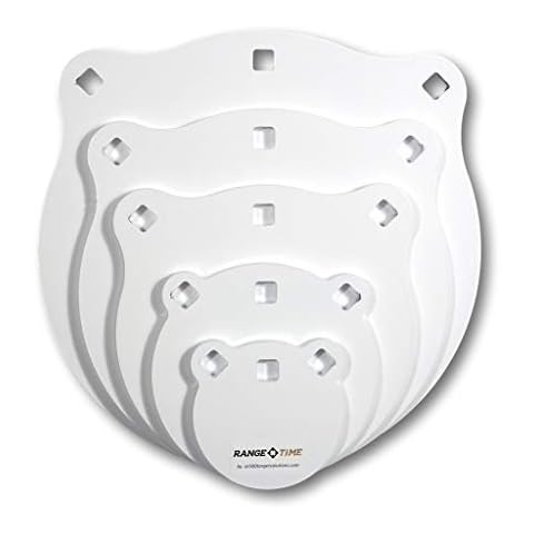 RANGETIME Targets- Quality 3/8 inch Thick AR500 Steel Targets- Laser Cut Powder Coated Made in USA (12,10,8,6,4 inch x 3/8) Cover