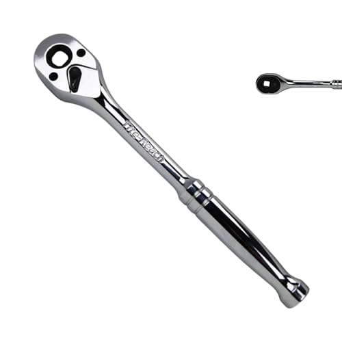 TITE-REACH Original 3/8” Drive Low Profile Ratchet, Designed Low-Profile Magnetic Sockets, Made for Tight Spaces (Standard Handle)