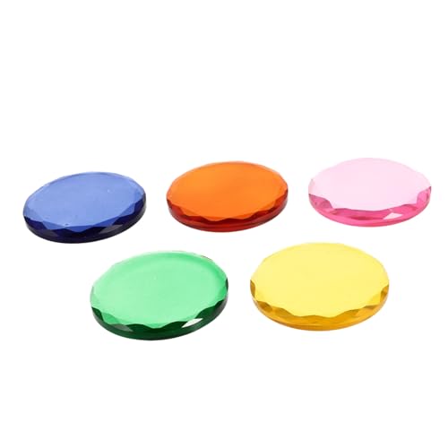 FRCOLOR Compact Lash Glue Tools 5pcs Lash Extension Glue Trays Round Plate Shape