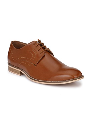 Image of HiREL'S Men's Derby Shoe Collection /Cap Toe /Hand Crafted /Hand Made Sole /Burnish Effect /Formal Shoes