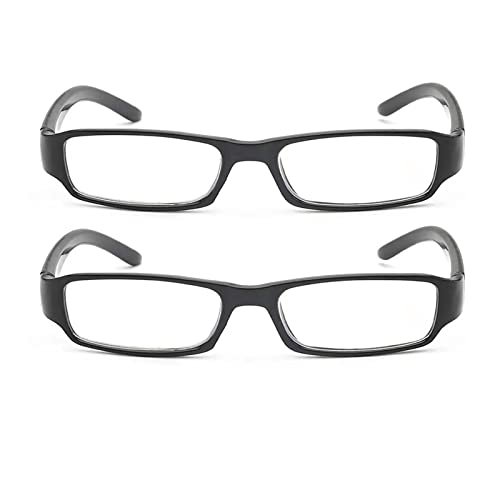 2 Pairs Nearsighted Glasses Unisex Distance Glasses
