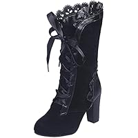 Botas victorianas vintage para mujer, botas góticas con