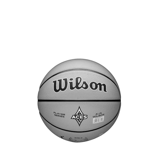 Mini ballon de basket Wilson WNBA A'ja Wilson taille 3 pour fans et collectionneurs