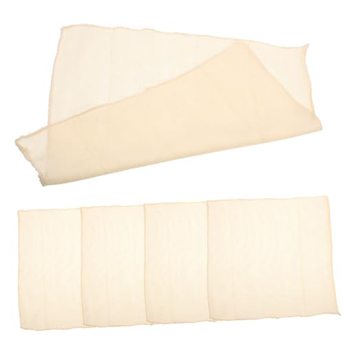 Hoement 5 piezas Muselina de Algodón Reutilizable para Queso y Tofu Tela de Algodón con Dobladillo Multiusos para Cocina y Elaboración Artesanal