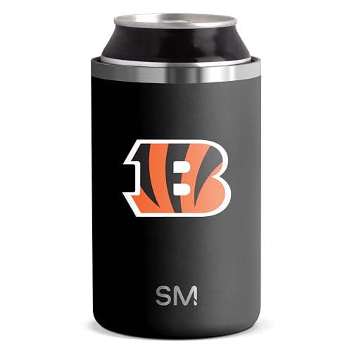 Simple Modern Officially Licensed NFL Cincinnati Bengals Gifts for Men, Women, Dads, Fathers Day | Insulated Ranger Can Cooler for Standard 12oz Cans - Beer, Seltzer, and Soda
