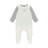 Steiff Unisex Baby Set rompertjes + T-shirt met lange mouwen God Baby und Kleinkind Schlafanz ge, Gardenia, 50 EU