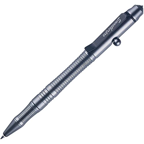 SMOOTHERPRO Bolígrafo compatible con Pilot G2 recarga con pinza de acero inoxidable duradera, acción de perno, bolígrafo portátil para uso de EDC, firma en oficina, escuela, color gris (TG206) Cover