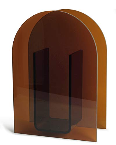 Acrylic Vase Modern Arch Shape Vase For Wedding Party Flowers Centerpieces Home Office Decor (Brown) #TOP25