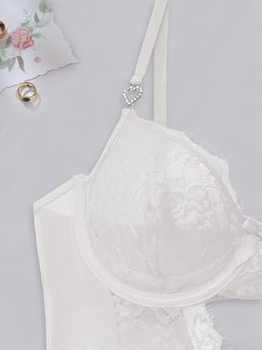 Image of Foxiny Sexy Lingerie Set 3 Piece Women Corset Bodysuit