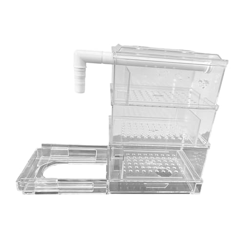 MYCENSE Aquarium Filter Fish Tank Top Filter Transparent External Filter Box Water Purifier Filtration System Overflow Pipe Filter