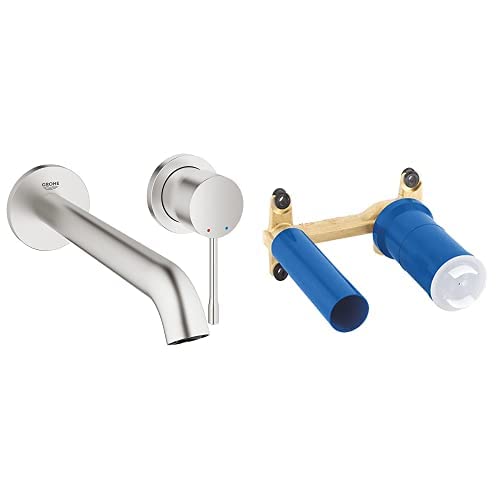 Grohe 2-Loch-Waschtischbatterie Wandmontage Ausladung 230 mm, 19967DC1