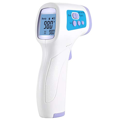 Non-Contact Iproven Digital Forehead Ear Fever Thermometer for Baby Kids Child Children Adult, Infrared Thermometer for Medical use