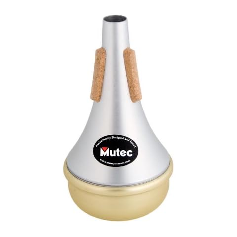 Mutec Straight Mute For Trumpet, Brass Bottom Cover