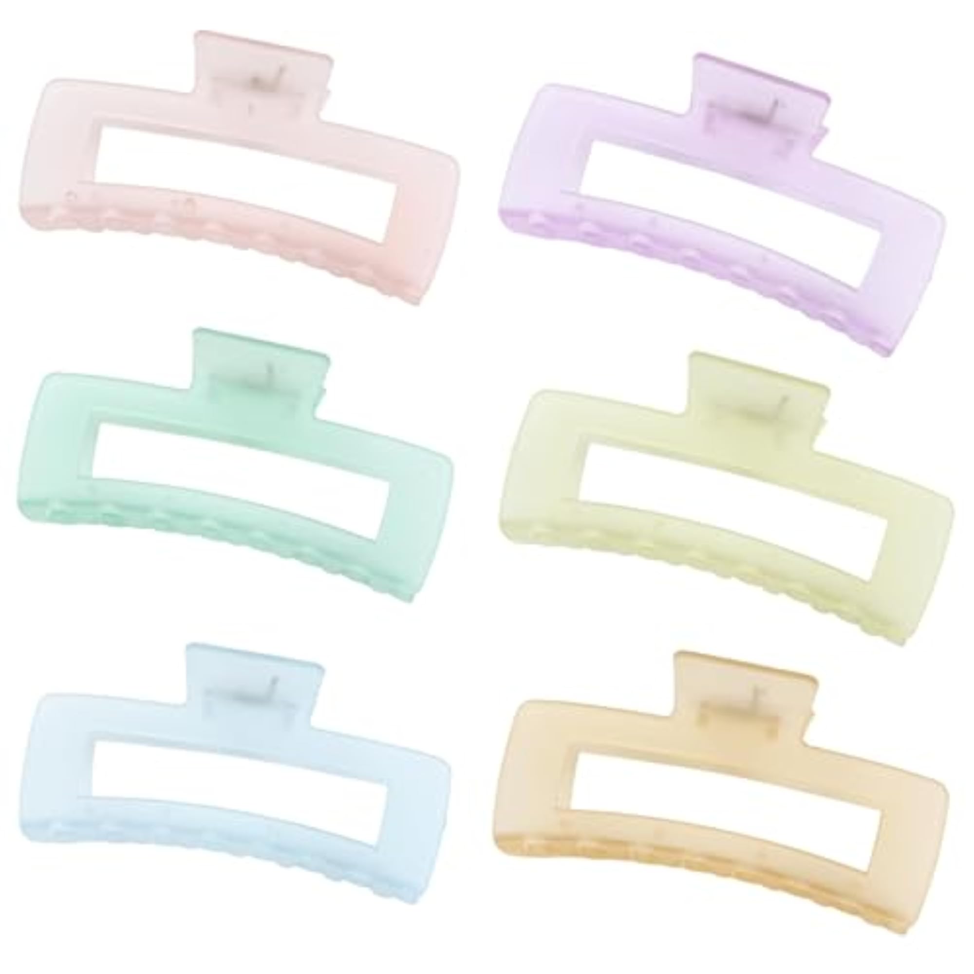 6 Pcs Strong Hold Hair Claw Clips Set for Women, Stylish Accessories