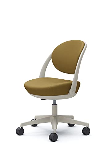 オカムラ パラベル パーソナルチェア 在宅ワーク対応 5本脚ウレタンキャスター ライトグレージュ イエローグリーン 8CBAEL-FKY9